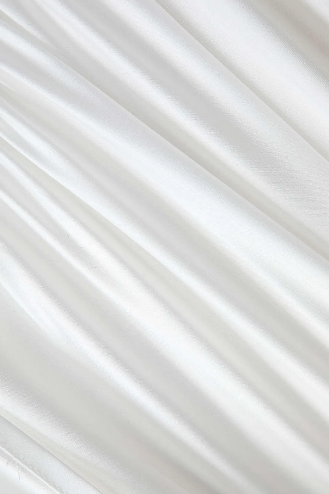 MICAS Long Sleeve Tops|Long Sleeves Tops-Solid Ruched Long Sleeve Top WHITE