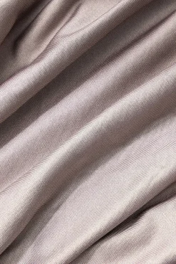MICAS Midi Dresses-Solid Ruched Strapless Midi Dress PALE MAUVE