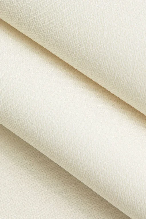 MICAS Pants-Solid Ruched Wide Leg Trousers IVORY