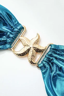 MICAS Swimwear|Vacation Sets-Starfish Decor Knot Ruched Bikini Set