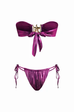 MICAS Swimwear|Vacation Sets-Starfish Decor Knot Ruched Bikini Set