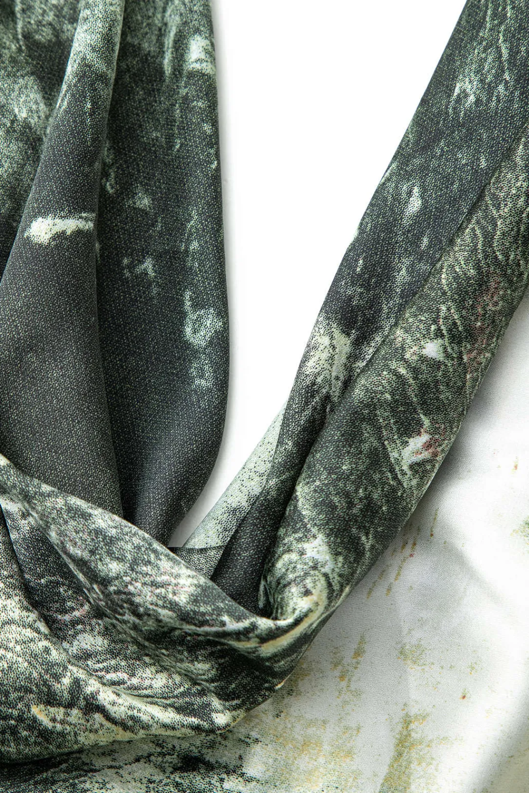 MICAS Maxi Dresses-Tie Dye Asymmetric Cowl Neck Satin Maxi Dress MULTICOLOR