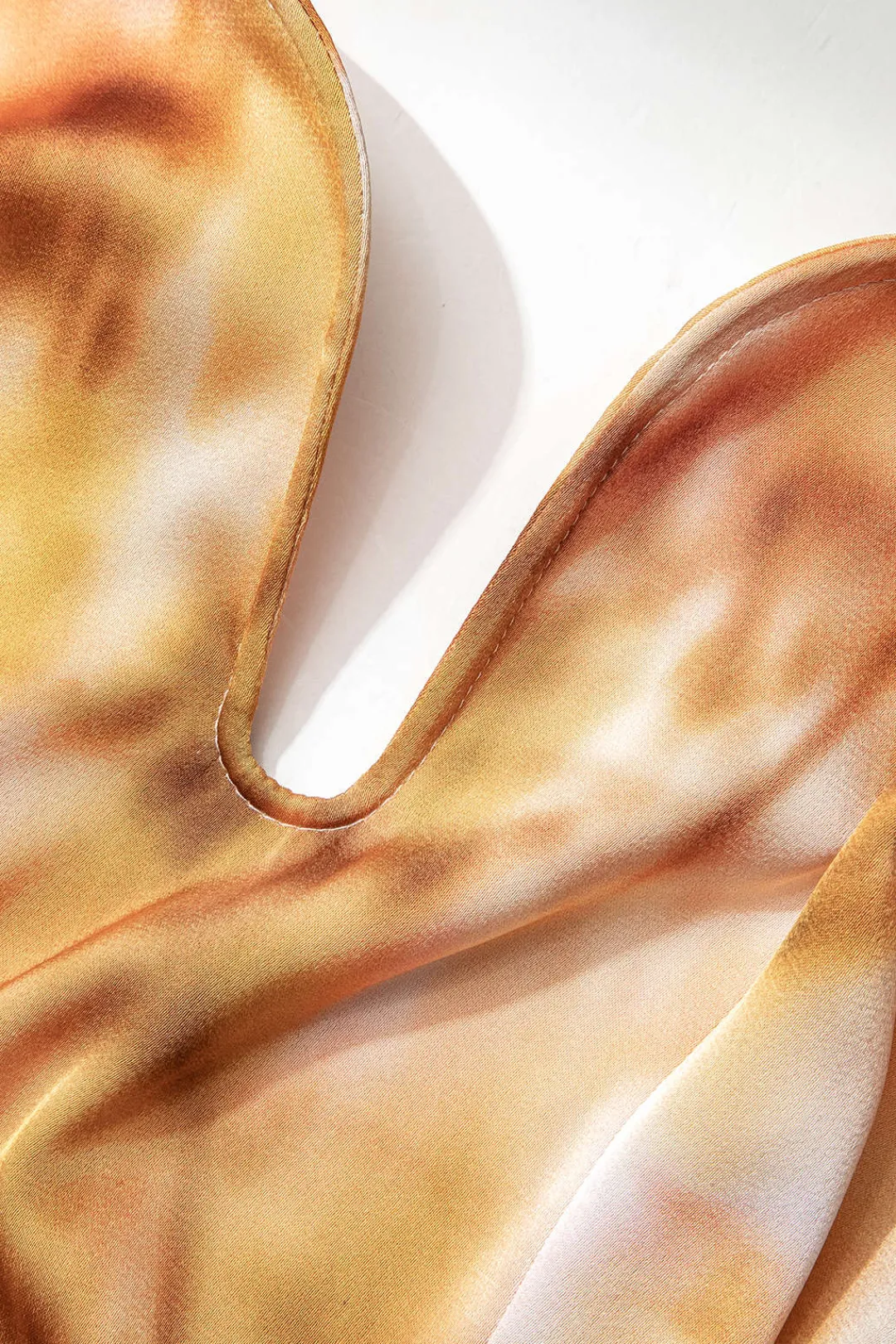 MICAS Maxi Dresses-Tie Dye V-neck Backless Slip Maxi Dress MULTICOLOR