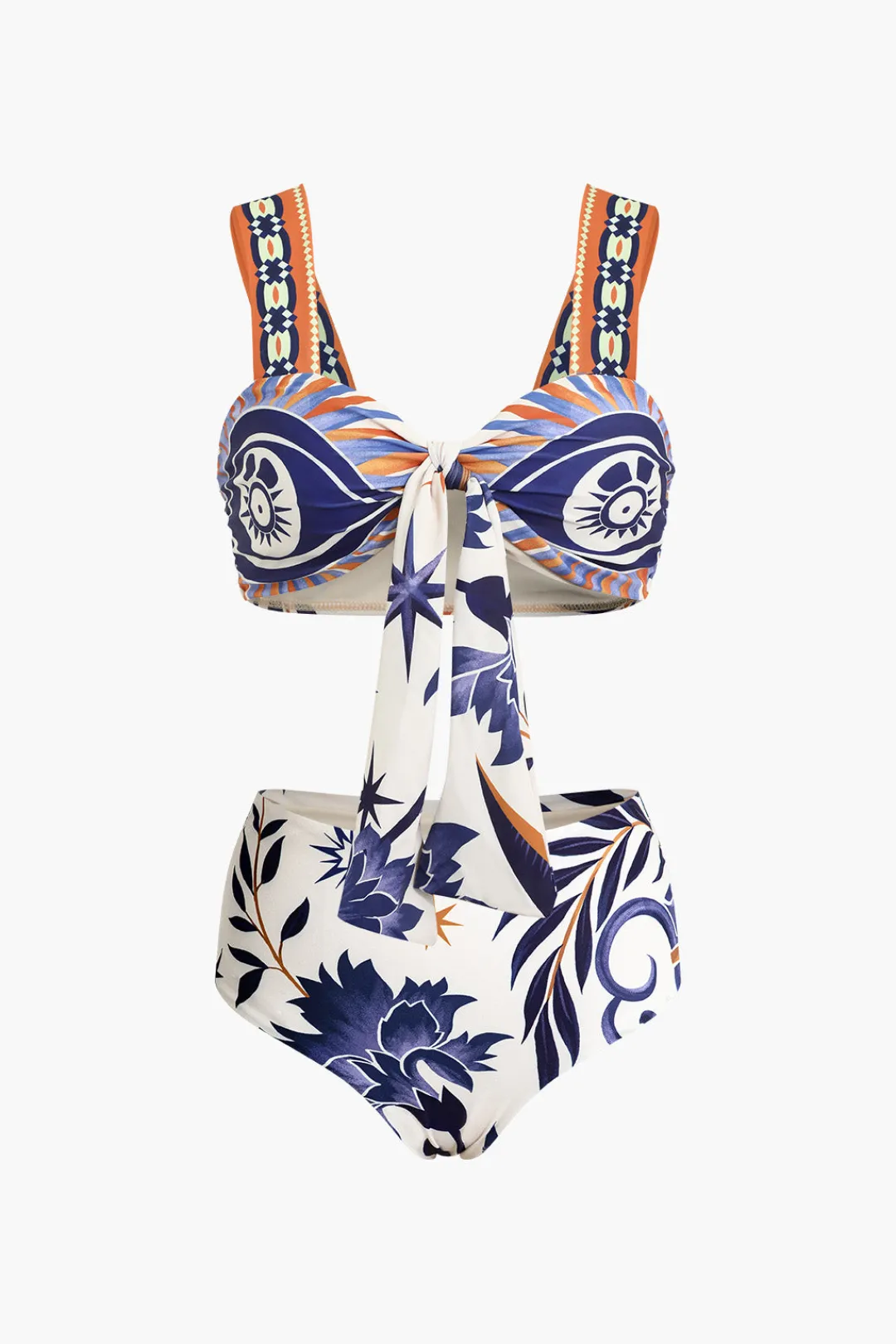 MICAS Swimwear-Tribal Print Two-Piece Swimsuit Bikini Set MULTICOLOR