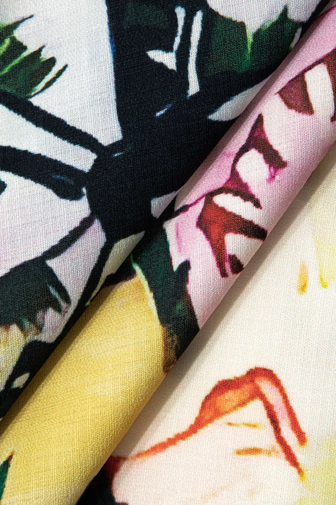 MICAS Blouses & Shirts-Tropical Print Tie Front Crop Shirt MULTICOLOR