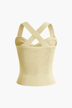 MICAS Tank Tops & Cami-Twist Cross Tank Top