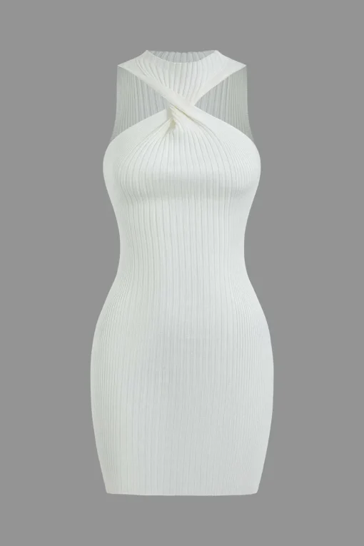 MICAS Mini Dresses-Twist Sleeveless Tank Mini Dress